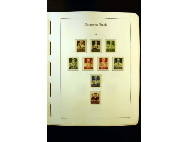 1919/45, postfrische und ungebrauchte Sammlung, ab Weimar kpl., dazu etwas Besetzung II mit u.a. Theresienstadt-Zulassungsmar
