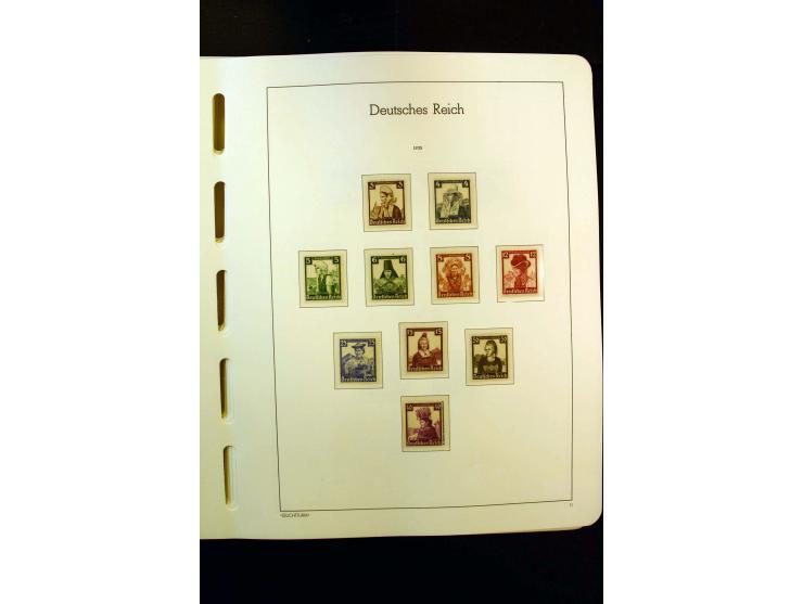 1919/45, postfrische und ungebrauchte Sammlung, ab Weimar kpl., dazu etwas Besetzung II mit u.a. Theresienstadt-Zulassungsmar