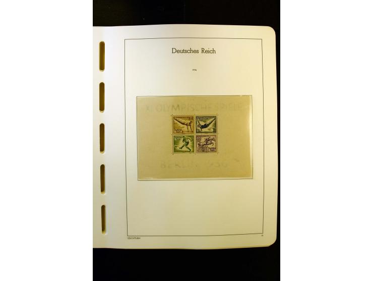 1919/45, postfrische und ungebrauchte Sammlung, ab Weimar kpl., dazu etwas Besetzung II mit u.a. Theresienstadt-Zulassungsmar