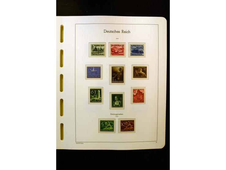 1919/45, postfrische und ungebrauchte Sammlung, ab Weimar kpl., dazu etwas Besetzung II mit u.a. Theresienstadt-Zulassungsmar