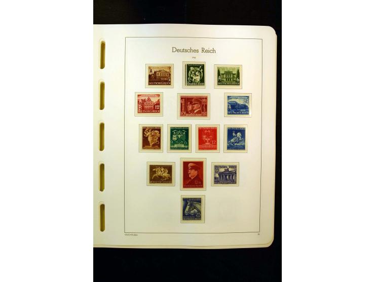 1919/45, postfrische und ungebrauchte Sammlung, ab Weimar kpl., dazu etwas Besetzung II mit u.a. Theresienstadt-Zulassungsmar