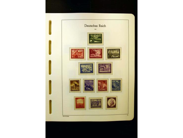 1919/45, postfrische und ungebrauchte Sammlung, ab Weimar kpl., dazu etwas Besetzung II mit u.a. Theresienstadt-Zulassungsmar