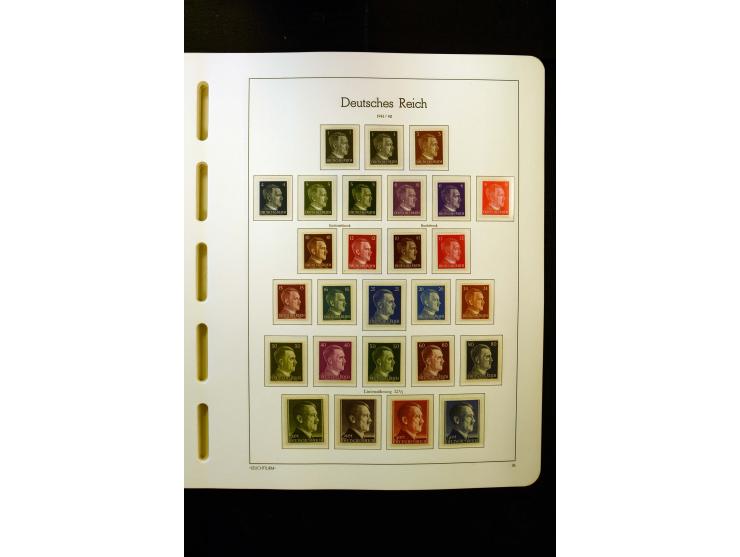1919/45, postfrische und ungebrauchte Sammlung, ab Weimar kpl., dazu etwas Besetzung II mit u.a. Theresienstadt-Zulassungsmar