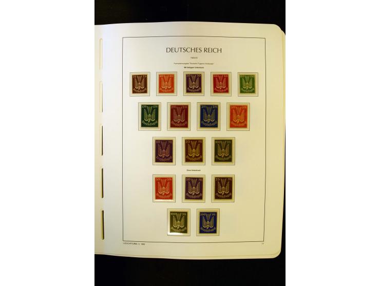 1919/45, postfrische und ungebrauchte Sammlung, ab Weimar kpl., dazu etwas Besetzung II mit u.a. Theresienstadt-Zulassungsmar