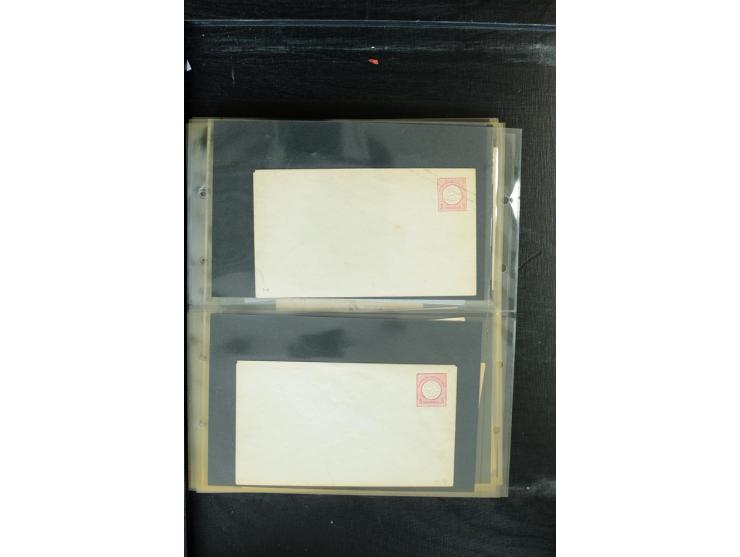 1872/1874, Sammlung mit über 100 Briefen, Karten und Ganzsachen, dabei Einzel- und Mehrfrankaturen mit besseren (u.a. Mi.-Nr.