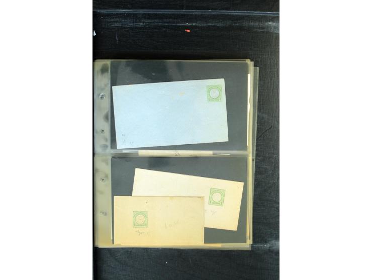 1872/1874, Sammlung mit über 100 Briefen, Karten und Ganzsachen, dabei Einzel- und Mehrfrankaturen mit besseren (u.a. Mi.-Nr.