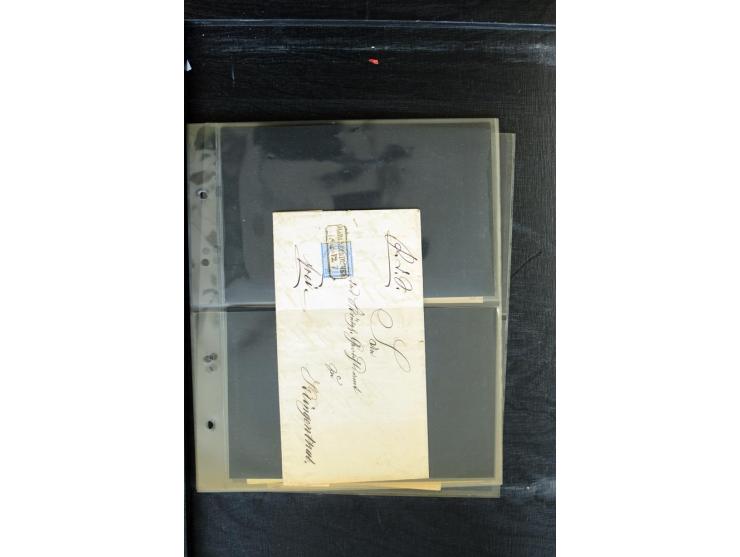 1872/1874, Sammlung mit über 100 Briefen, Karten und Ganzsachen, dabei Einzel- und Mehrfrankaturen mit besseren (u.a. Mi.-Nr.