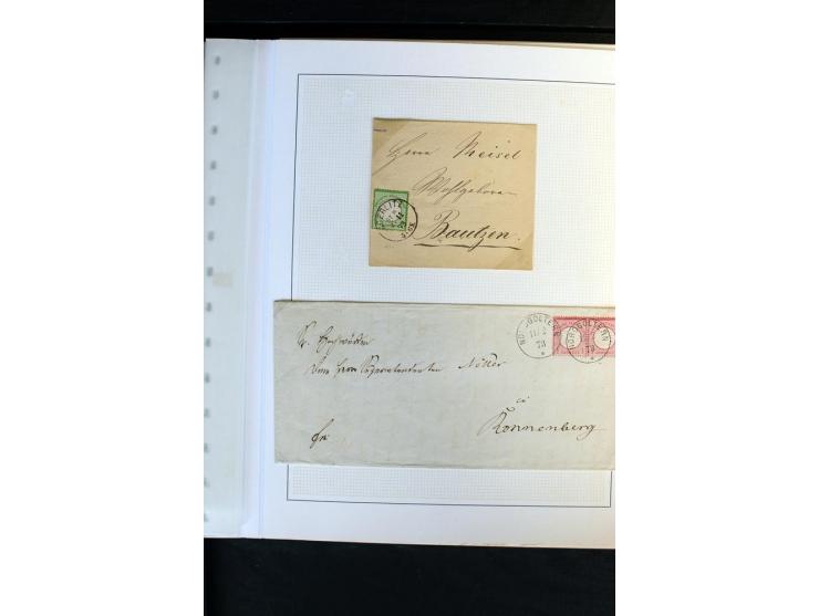 1872/1975, Sammlung mit Briefen fast 70 und Ganzsachen inkl. weniger markenloser Briefe mit vielen Einzel- und Mehrfachfranka