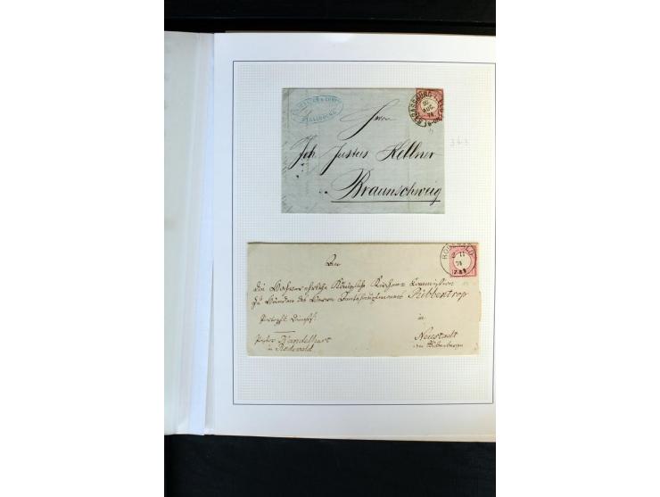 1872/1975, Sammlung mit Briefen fast 70 und Ganzsachen inkl. weniger markenloser Briefe mit vielen Einzel- und Mehrfachfranka