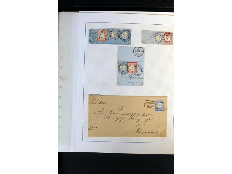 1872/1975, Sammlung mit Briefen fast 70 und Ganzsachen inkl. weniger markenloser Briefe mit vielen Einzel- und Mehrfachfranka