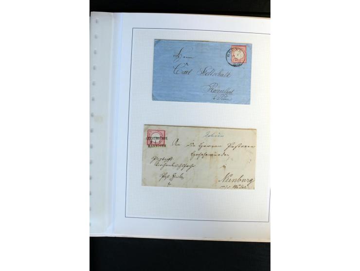 1872/1975, Sammlung mit Briefen fast 70 und Ganzsachen inkl. weniger markenloser Briefe mit vielen Einzel- und Mehrfachfranka