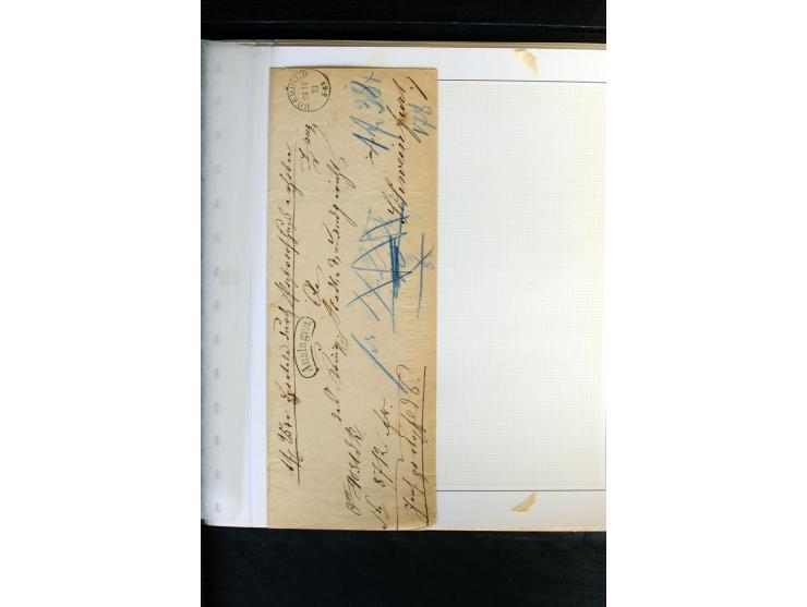 1872/1975, Sammlung mit Briefen fast 70 und Ganzsachen inkl. weniger markenloser Briefe mit vielen Einzel- und Mehrfachfranka
