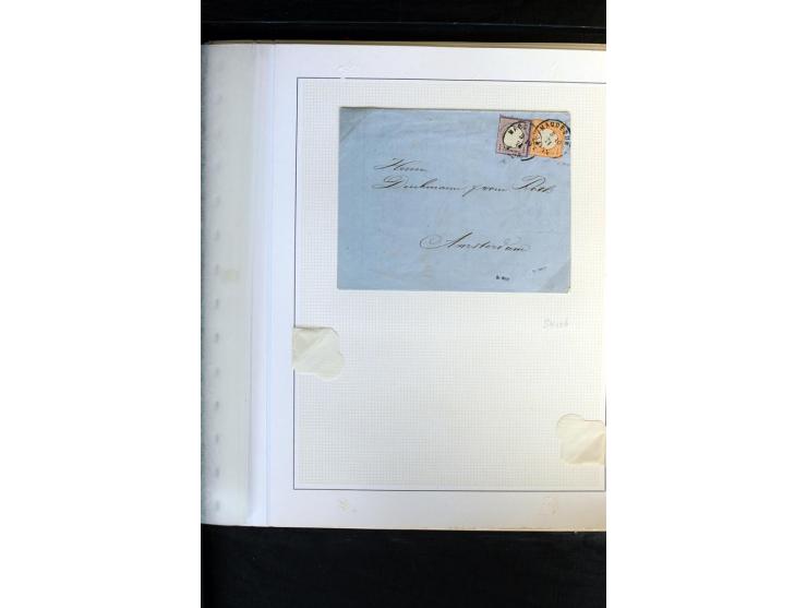 1872/1975, Sammlung mit Briefen fast 70 und Ganzsachen inkl. weniger markenloser Briefe mit vielen Einzel- und Mehrfachfranka