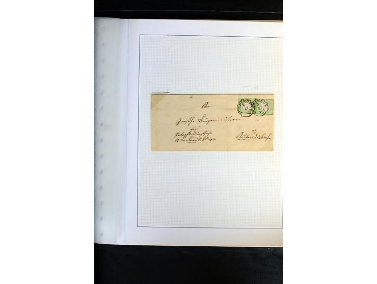 1872/1975, Sammlung mit Briefen fast 70 und Ganzsachen inkl. weniger markenloser Briefe mit vielen Einzel- und Mehrfachfranka