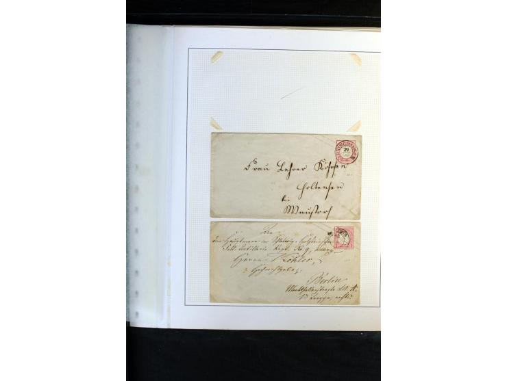 1872/1975, Sammlung mit Briefen fast 70 und Ganzsachen inkl. weniger markenloser Briefe mit vielen Einzel- und Mehrfachfranka