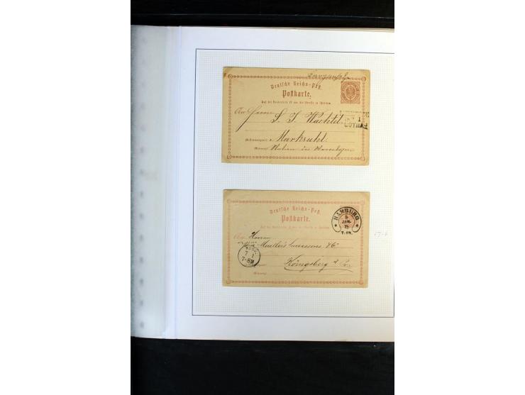 1872/1975, Sammlung mit Briefen fast 70 und Ganzsachen inkl. weniger markenloser Briefe mit vielen Einzel- und Mehrfachfranka
