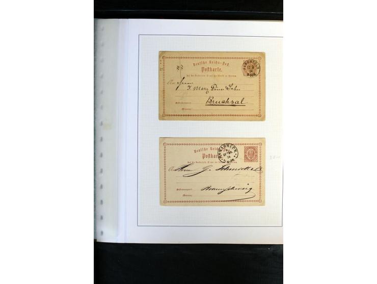 1872/1975, Sammlung mit Briefen fast 70 und Ganzsachen inkl. weniger markenloser Briefe mit vielen Einzel- und Mehrfachfranka