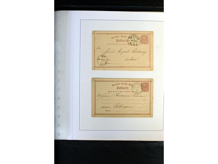 1872/1975, Sammlung mit Briefen fast 70 und Ganzsachen inkl. weniger markenloser Briefe mit vielen Einzel- und Mehrfachfranka