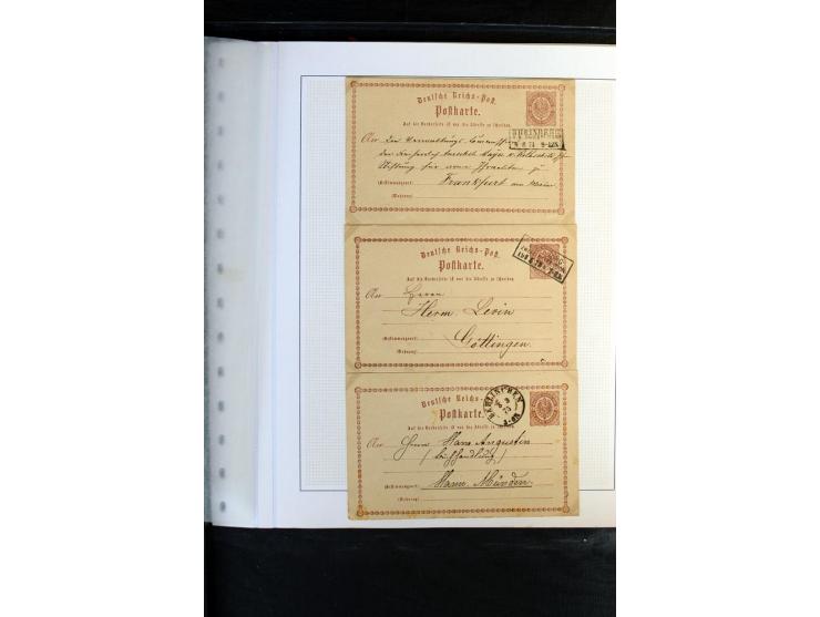 1872/1975, Sammlung mit Briefen fast 70 und Ganzsachen inkl. weniger markenloser Briefe mit vielen Einzel- und Mehrfachfranka