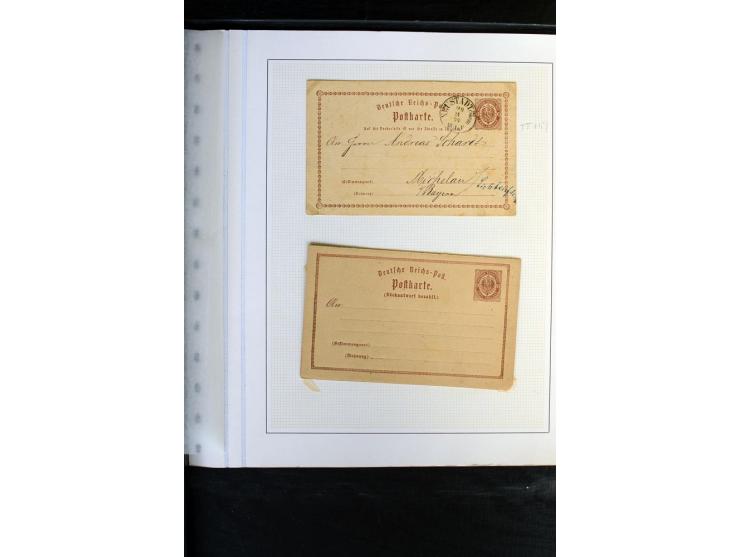 1872/1975, Sammlung mit Briefen fast 70 und Ganzsachen inkl. weniger markenloser Briefe mit vielen Einzel- und Mehrfachfranka