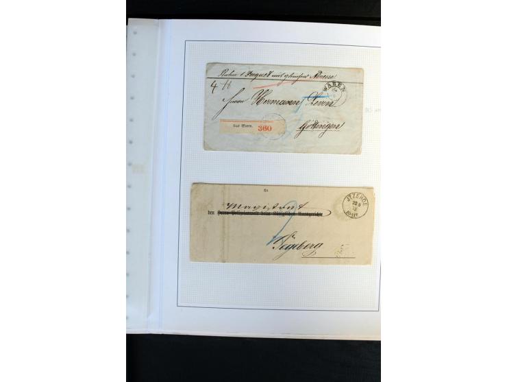 1872/1975, Sammlung mit Briefen fast 70 und Ganzsachen inkl. weniger markenloser Briefe mit vielen Einzel- und Mehrfachfranka