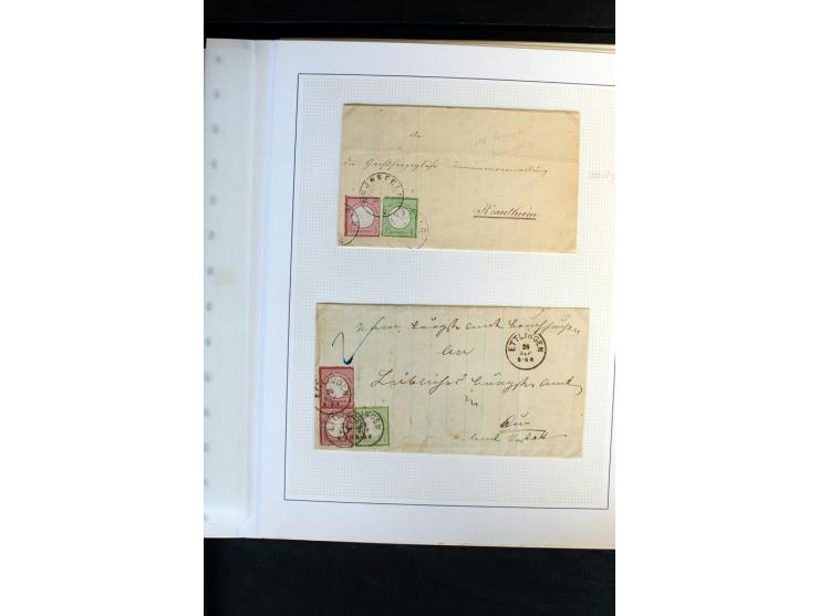 1872/1975, Sammlung mit Briefen fast 70 und Ganzsachen inkl. weniger markenloser Briefe mit vielen Einzel- und Mehrfachfranka
