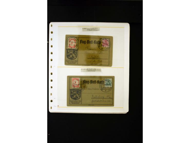 1912/37 (ca.), 34 Briefe und Karten, meist Flugpost, dabei bessere Frankaturen wie Mi.-Nr. 57 und 496-98