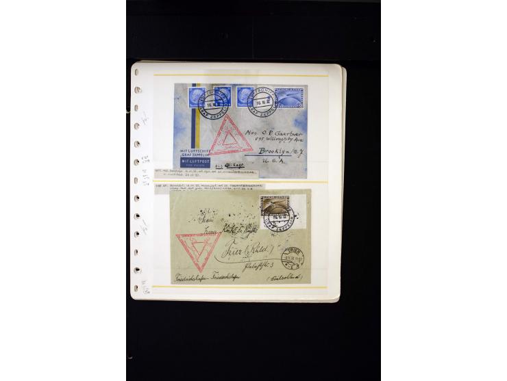 1912/37 (ca.), 34 Briefe und Karten, meist Flugpost, dabei bessere Frankaturen wie Mi.-Nr. 57 und 496-98