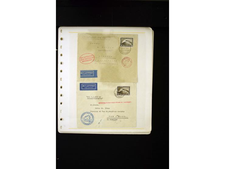 1912/37 (ca.), 34 Briefe und Karten, meist Flugpost, dabei bessere Frankaturen wie Mi.-Nr. 57 und 496-98