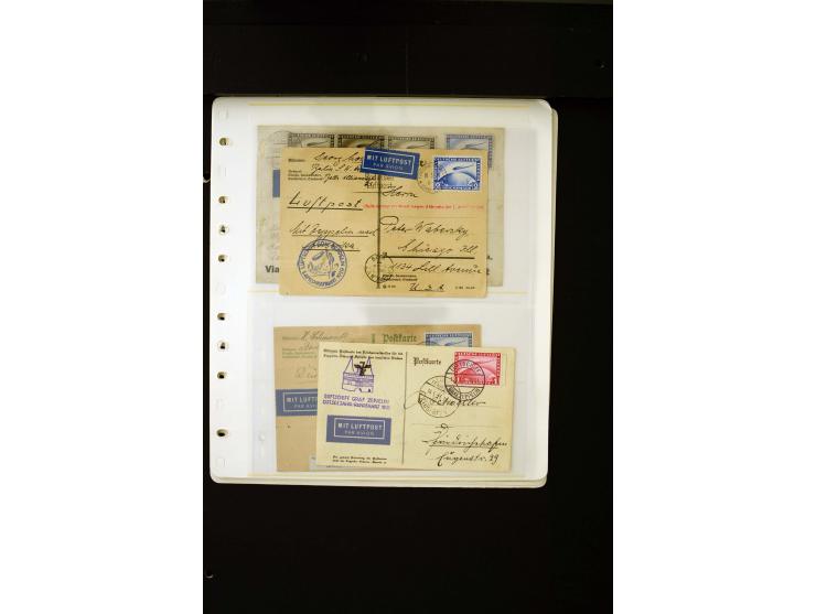 1912/37 (ca.), 34 Briefe und Karten, meist Flugpost, dabei bessere Frankaturen wie Mi.-Nr. 57 und 496-98