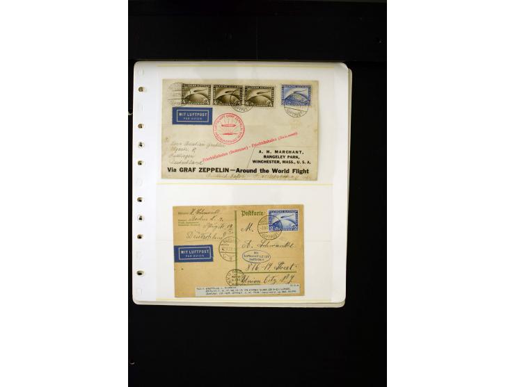 1912/37 (ca.), 34 Briefe und Karten, meist Flugpost, dabei bessere Frankaturen wie Mi.-Nr. 57 und 496-98