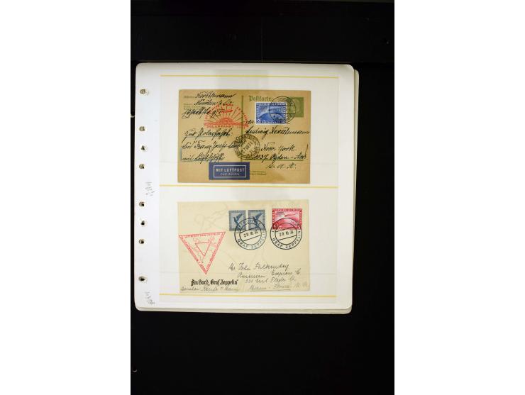 1912/37 (ca.), 34 Briefe und Karten, meist Flugpost, dabei bessere Frankaturen wie Mi.-Nr. 57 und 496-98