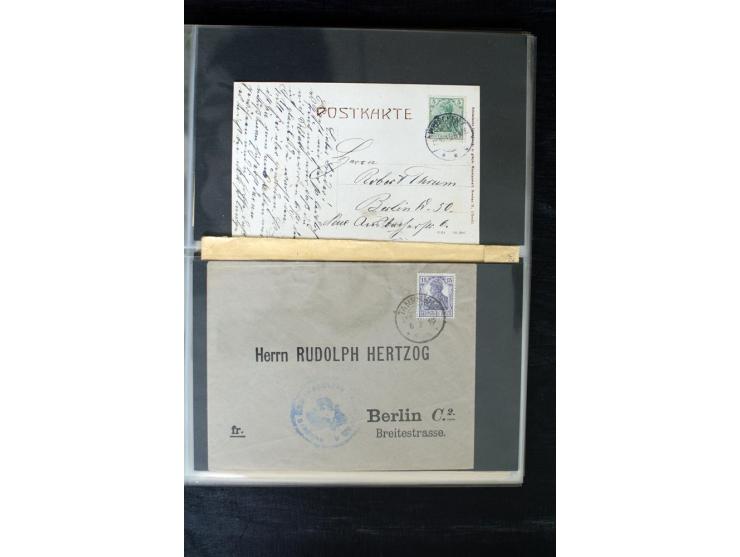 1919/1920, interessante Sammlung mit Germania-Verwendungen im Gebiet Posen, dabei Mischfrankaturen mit Polen, R-Briefe und vi