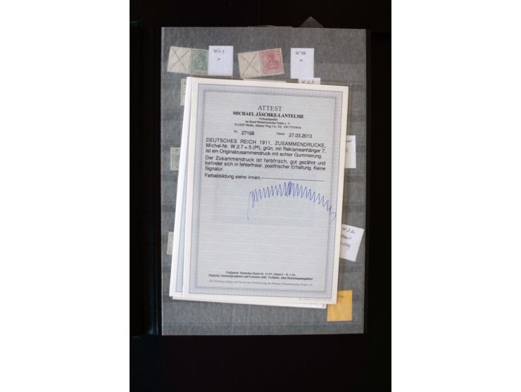  1910/41, postfrische, ungebrauchte und gestempelte Sammlung mit vielen guten Kombinationen wie Mi.-Nr. S1.4, S1-8, W1.1, W2.