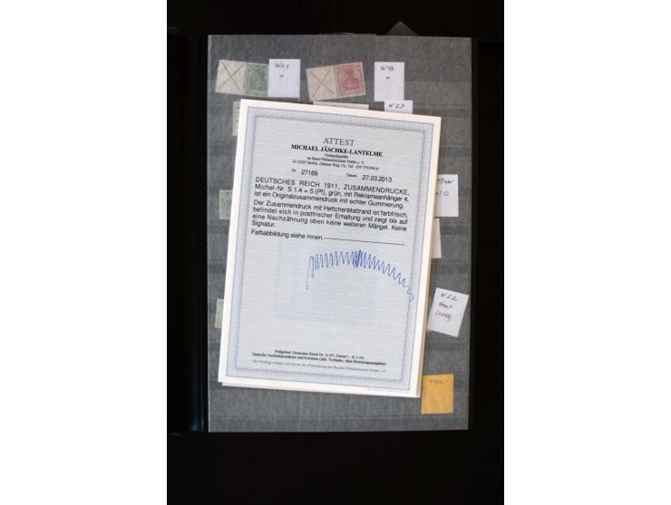  1910/41, postfrische, ungebrauchte und gestempelte Sammlung mit vielen guten Kombinationen wie Mi.-Nr. S1.4, S1-8, W1.1, W2.