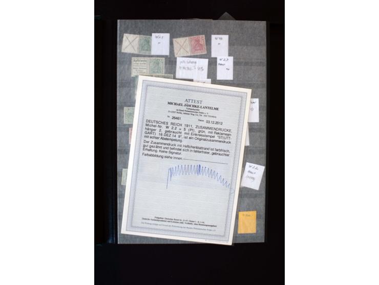  1910/41, postfrische, ungebrauchte und gestempelte Sammlung mit vielen guten Kombinationen wie Mi.-Nr. S1.4, S1-8, W1.1, W2.