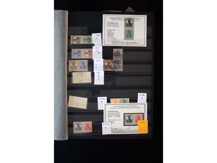  1910/41, postfrische, ungebrauchte und gestempelte Sammlung mit vielen guten Kombinationen wie Mi.-Nr. S1.4, S1-8, W1.1, W2.