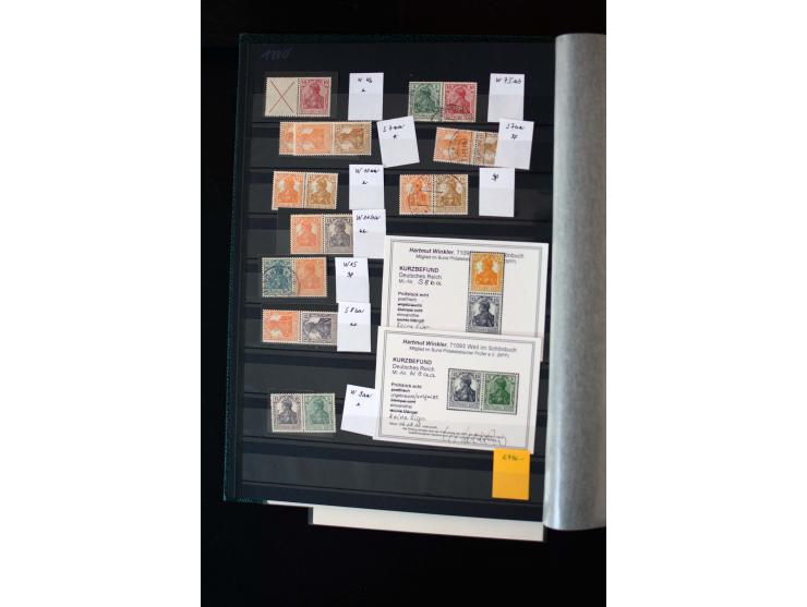 1910/41, postfrische, ungebrauchte und gestempelte Sammlung mit vielen guten Kombinationen wie Mi.-Nr. S1.4, S1-8, W1.1, W2.
