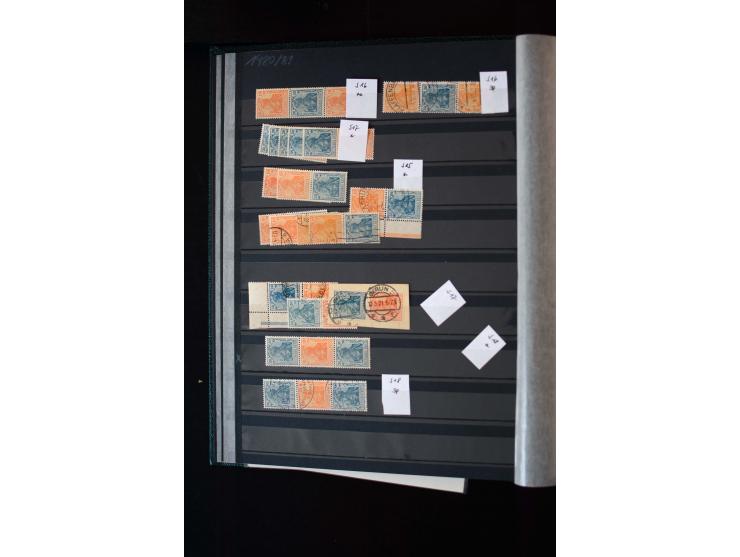  1910/41, postfrische, ungebrauchte und gestempelte Sammlung mit vielen guten Kombinationen wie Mi.-Nr. S1.4, S1-8, W1.1, W2.
