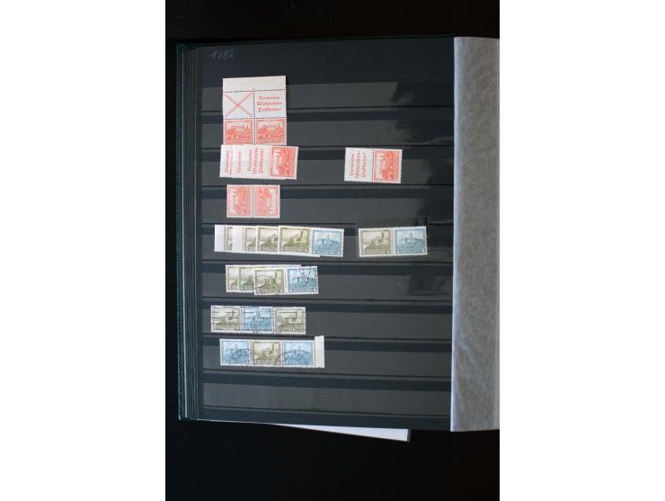  1910/41, postfrische, ungebrauchte und gestempelte Sammlung mit vielen guten Kombinationen wie Mi.-Nr. S1.4, S1-8, W1.1, W2.