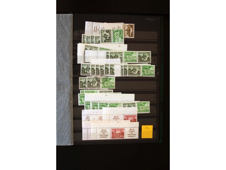  1910/41, postfrische, ungebrauchte und gestempelte Sammlung mit vielen guten Kombinationen wie Mi.-Nr. S1.4, S1-8, W1.1, W2.
