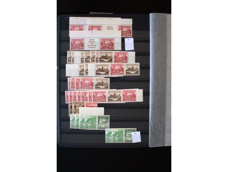  1910/41, postfrische, ungebrauchte und gestempelte Sammlung mit vielen guten Kombinationen wie Mi.-Nr. S1.4, S1-8, W1.1, W2.