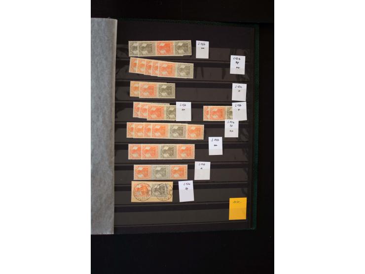  1910/41, postfrische, ungebrauchte und gestempelte Sammlung mit vielen guten Kombinationen wie Mi.-Nr. S1.4, S1-8, W1.1, W2.