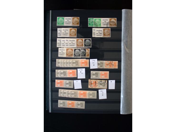  1910/41, postfrische, ungebrauchte und gestempelte Sammlung mit vielen guten Kombinationen wie Mi.-Nr. S1.4, S1-8, W1.1, W2.