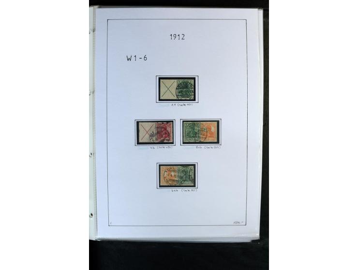 1912/41, gestempelte Sammlung mit vielen guten Kombinationen, Infla teils signiert, aber auch mit fraglichen Stempeln