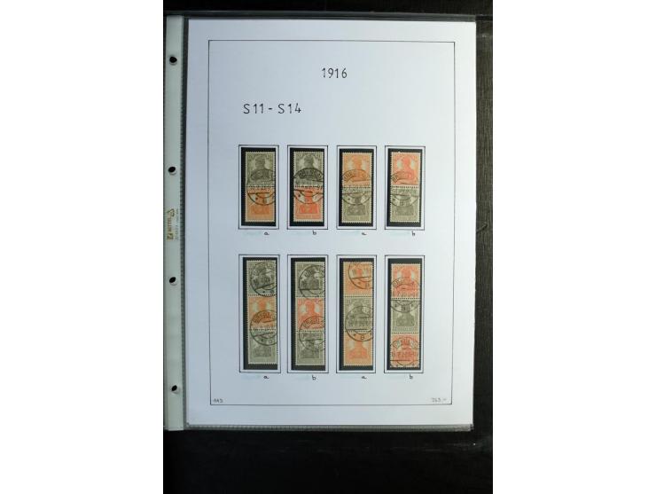 1912/41, gestempelte Sammlung mit vielen guten Kombinationen, Infla teils signiert, aber auch mit fraglichen Stempeln