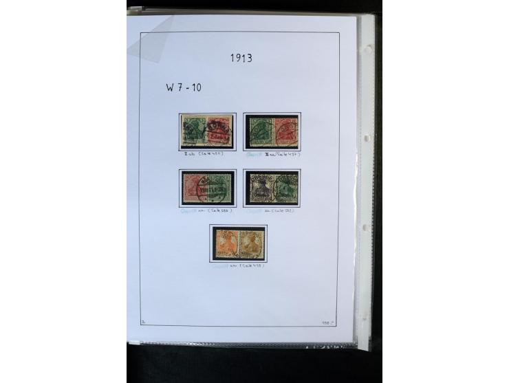 1912/41, gestempelte Sammlung mit vielen guten Kombinationen, Infla teils signiert, aber auch mit fraglichen Stempeln