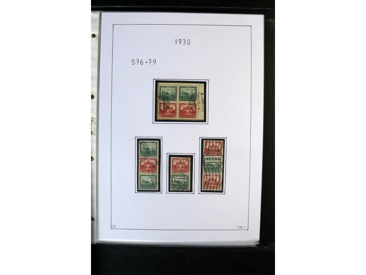 1912/41, gestempelte Sammlung mit vielen guten Kombinationen, Infla teils signiert, aber auch mit fraglichen Stempeln