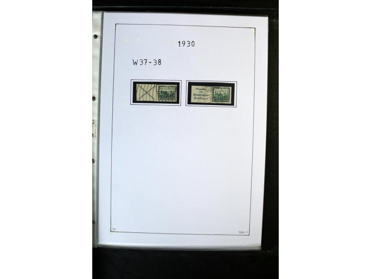 1912/41, gestempelte Sammlung mit vielen guten Kombinationen, Infla teils signiert, aber auch mit fraglichen Stempeln