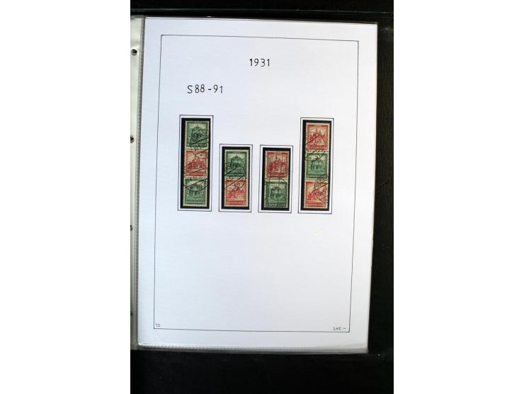 1912/41, gestempelte Sammlung mit vielen guten Kombinationen, Infla teils signiert, aber auch mit fraglichen Stempeln